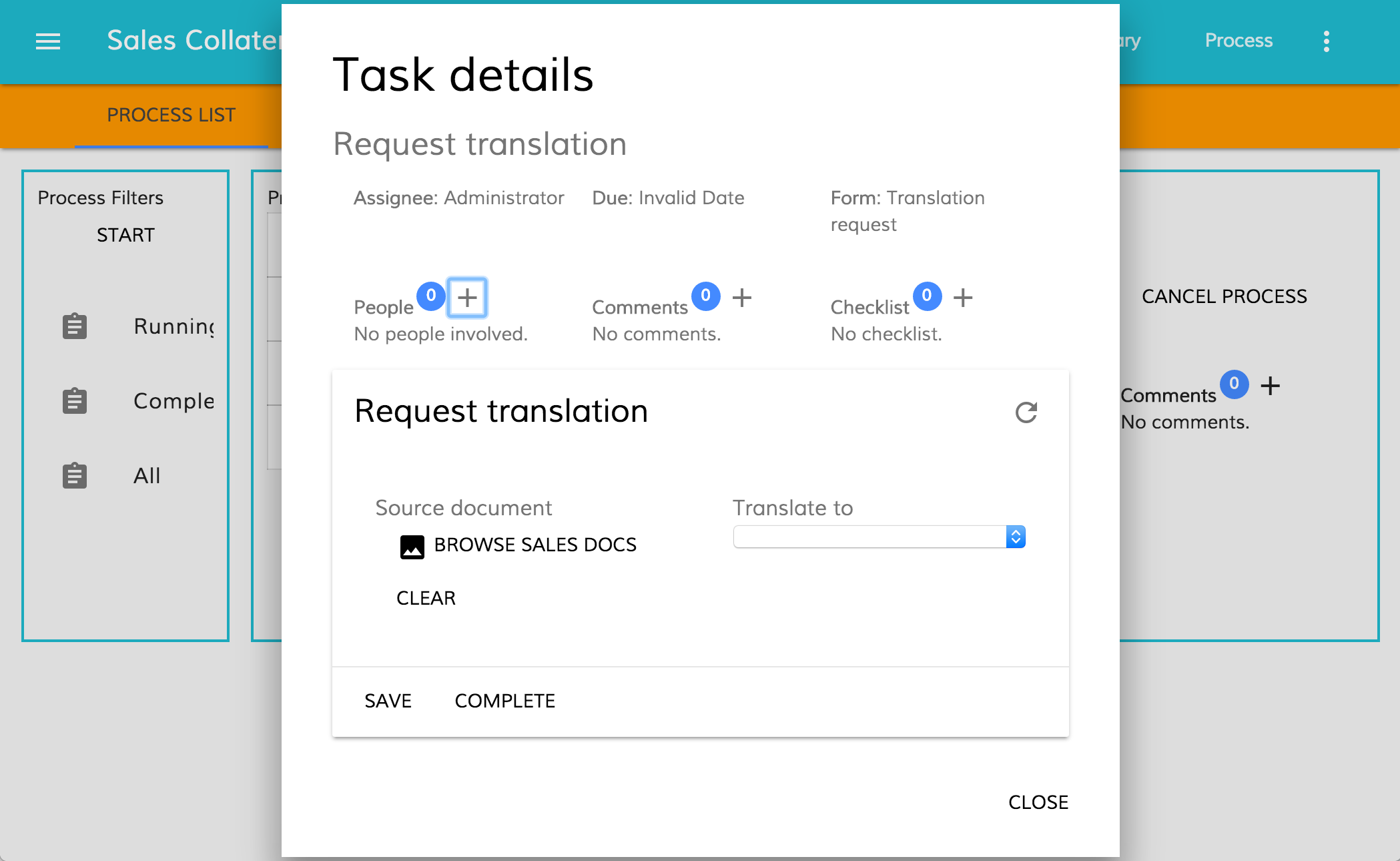 Screenshot - Dynamic form components in App UI