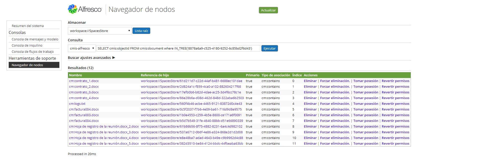 Node browser query